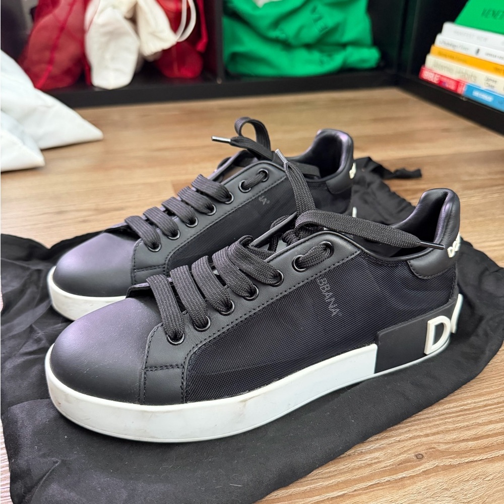 Dolce & Gabbana Black and White Sneakers